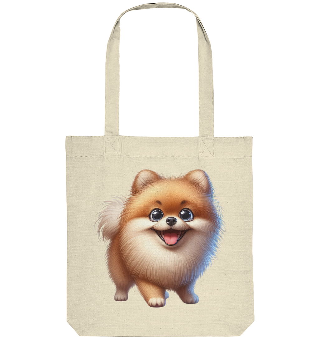 Pomeranien Cartoon - personalisierbar - Organic Tote-Bag