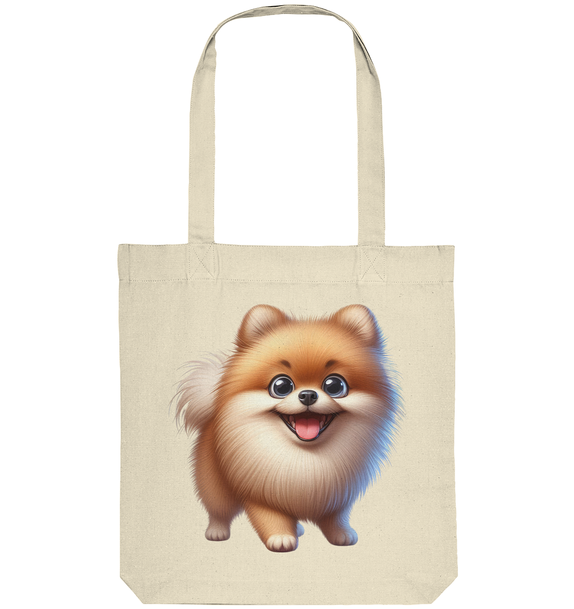 Pomeranien Cartoon - personalisierbar - Organic Tote-Bag