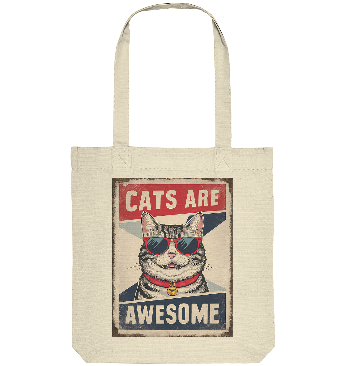 Cats are Awesome Katzen  - Organic Tote-Bag