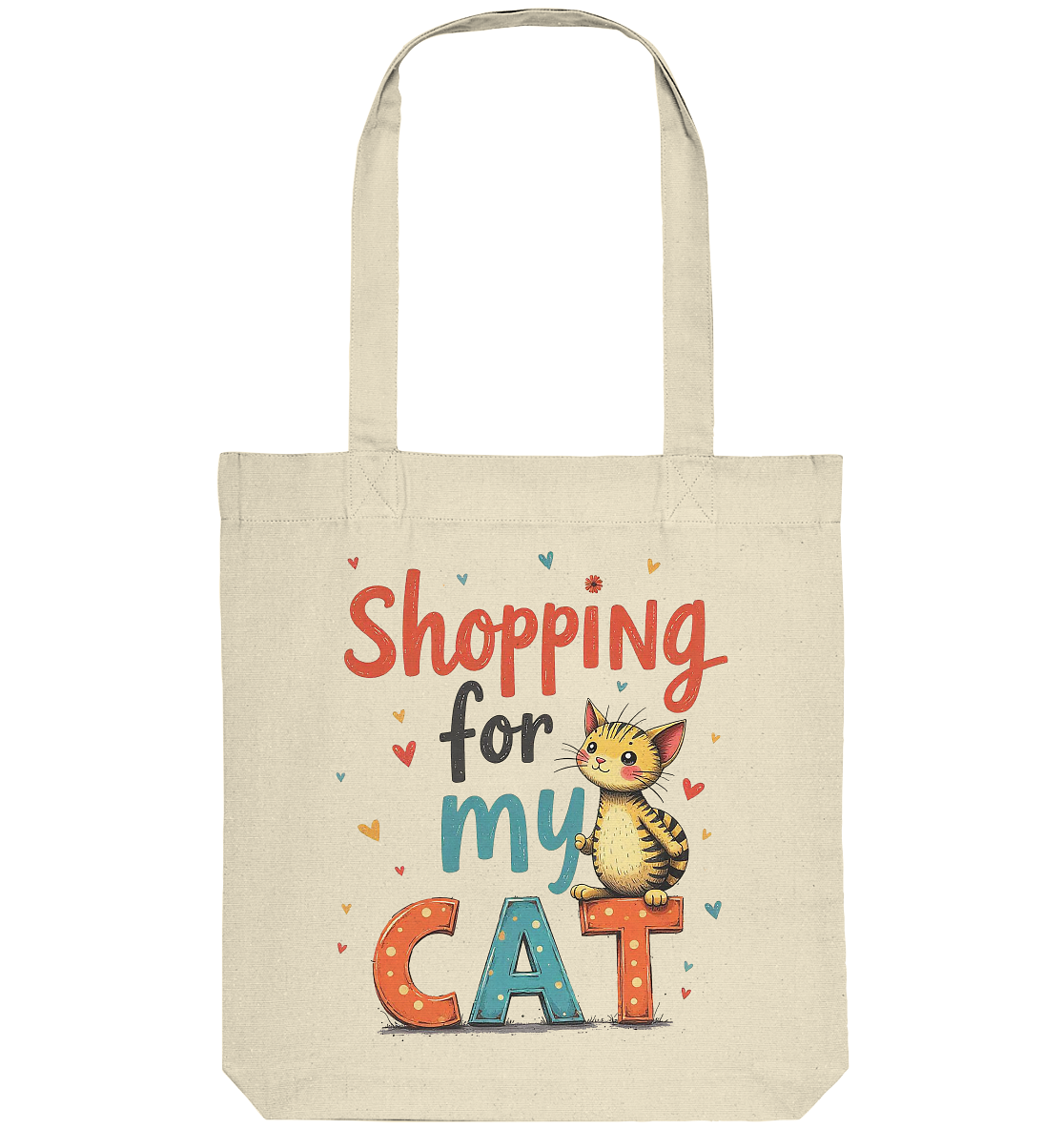 Shopping for my cat - Organic Tote-Bag