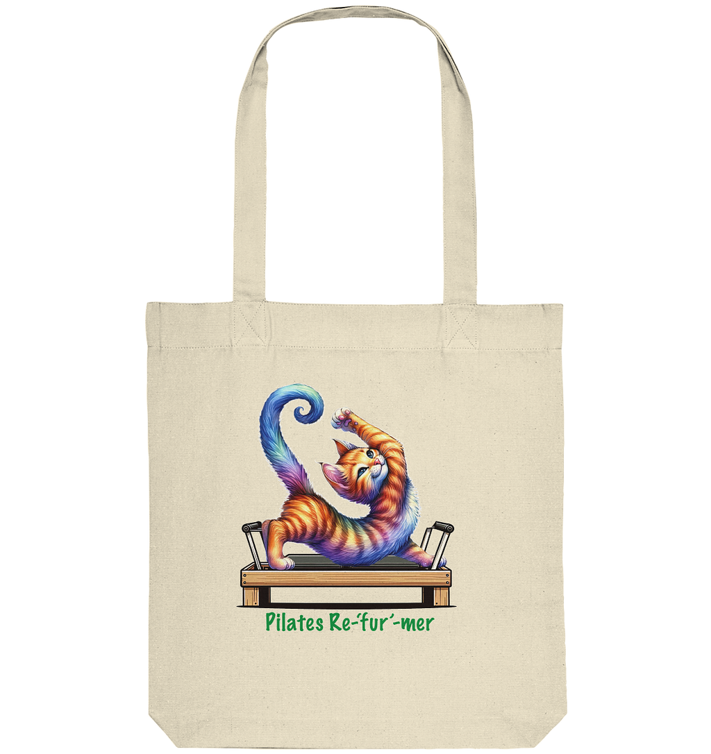 Pilates Reformer Re-fur-mer Katze lustig - Organic Tote-Bag