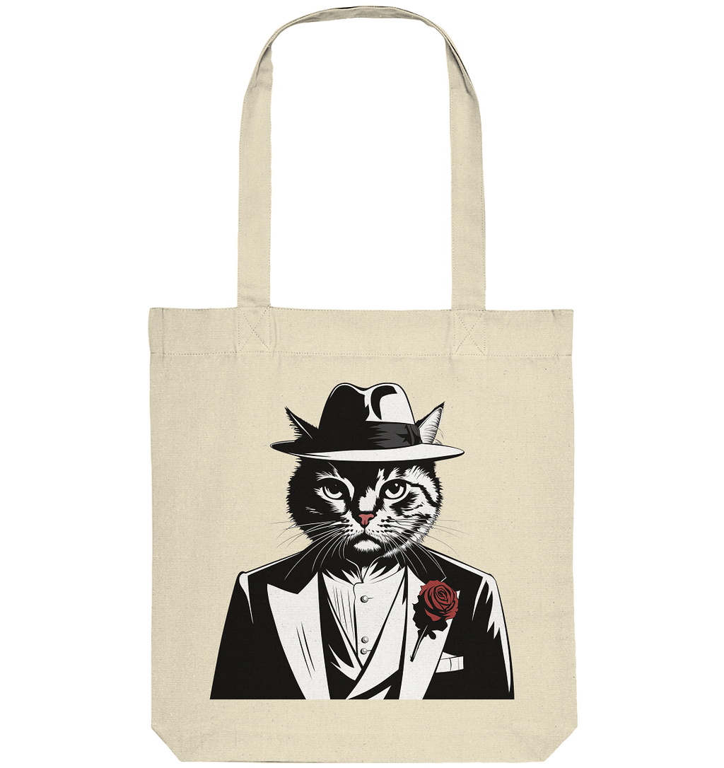 Catfather Katze Mafia - personalisierbar - Organic Tote-Bag