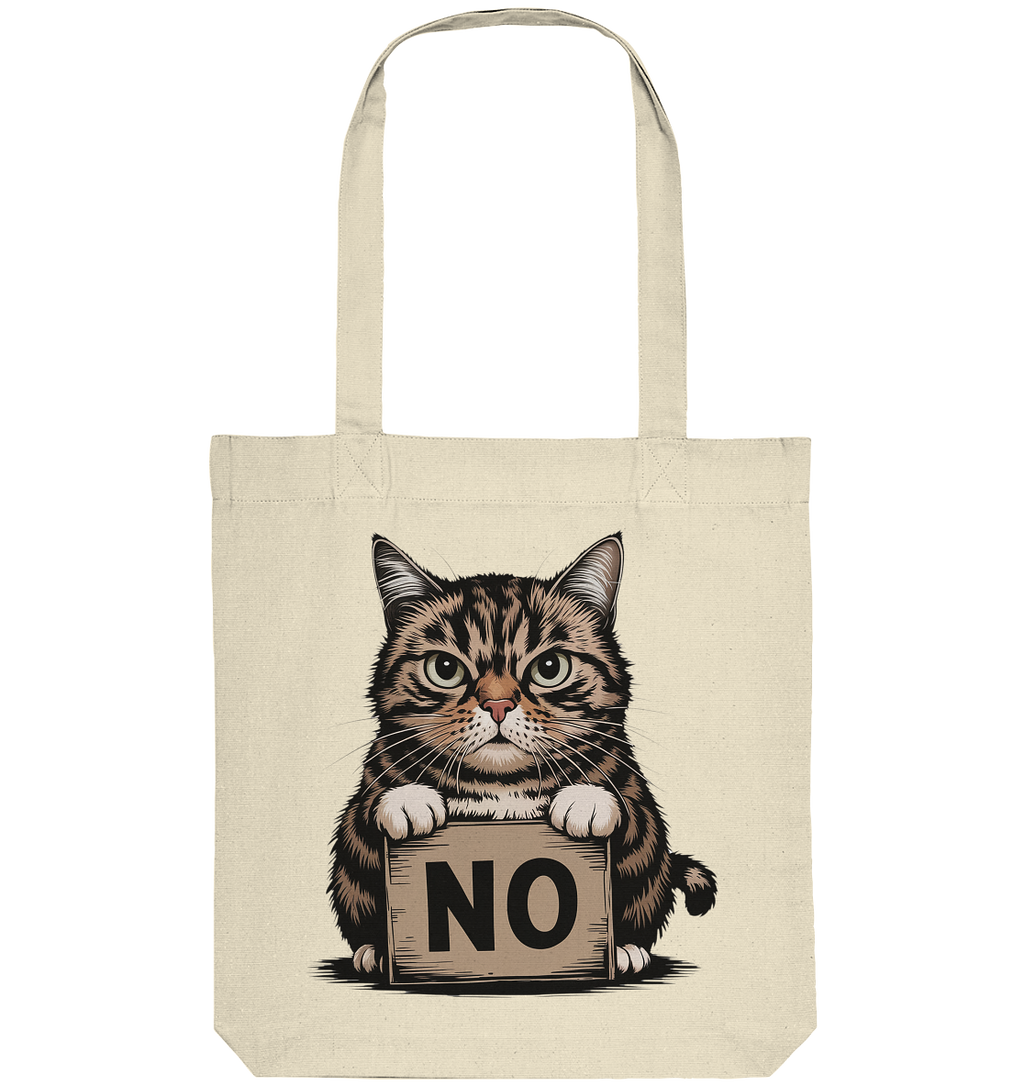 No - Funny Katze  - Organic Tote-Bag