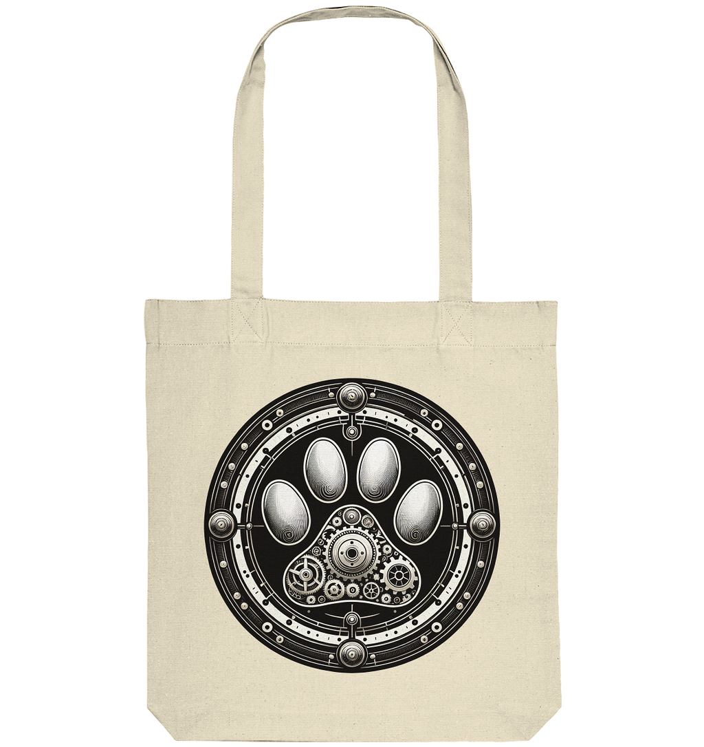 Pfote in Steam Punk Design - Organic Tote-Bag