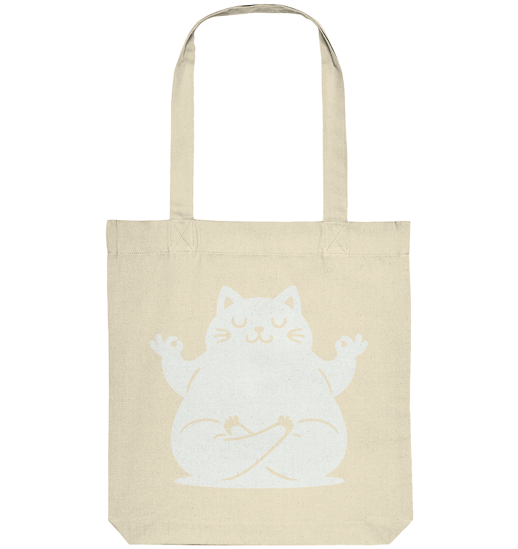 Lustige Yoga Katze - personalisierbar - Organic Tote-Bag