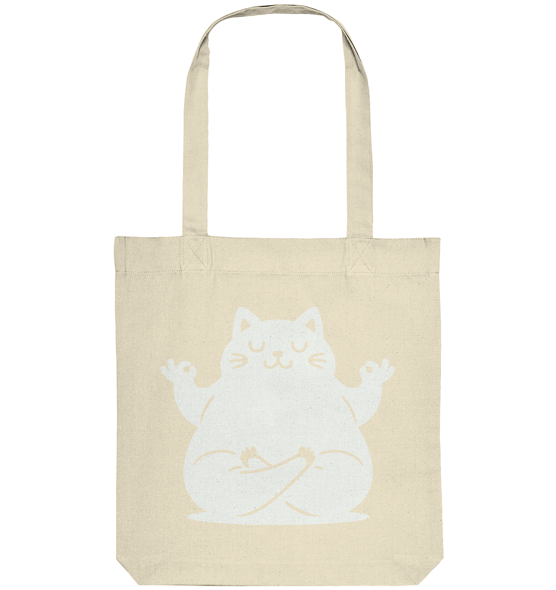 Lustige Yoga Katze - personalisierbar - Organic Tote-Bag