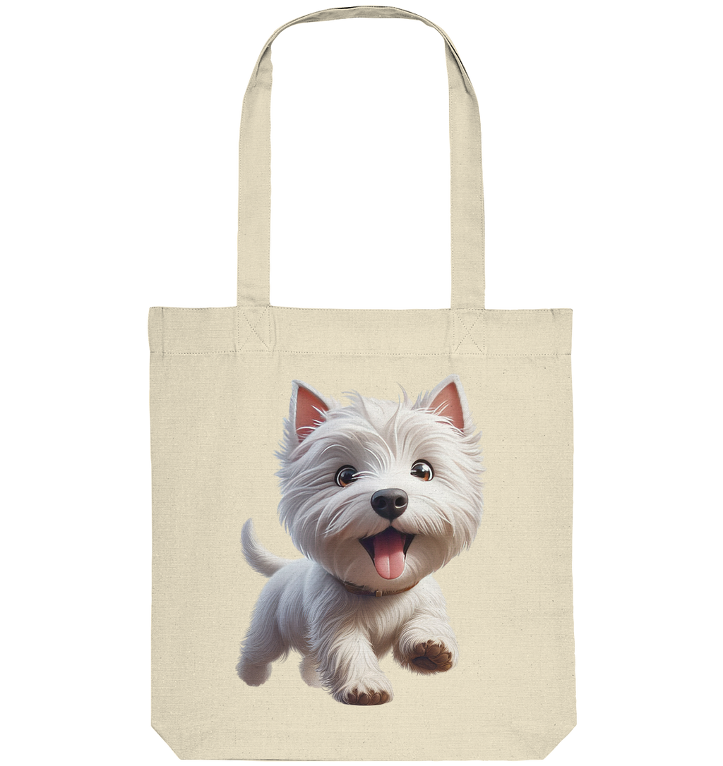 West Highland Terrier Catoon - personalisierbar - Organic Tote-Bag