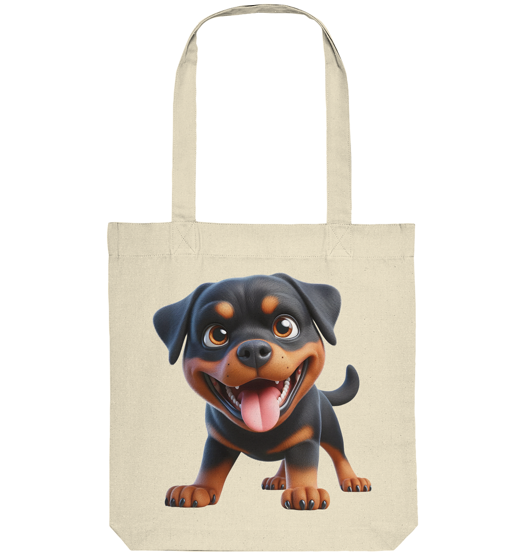 Rottweiler Cartoon Hund - personalisierbar - Organic Tote-Bag