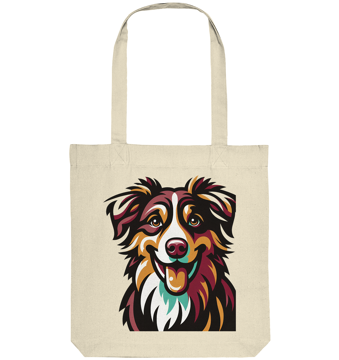 Australian Shepherd Hund - personalisierbar - Organic Tote-Bag