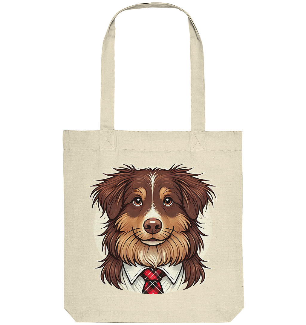 Cartoon Australian Shepherd  - Organic Tote-Bag