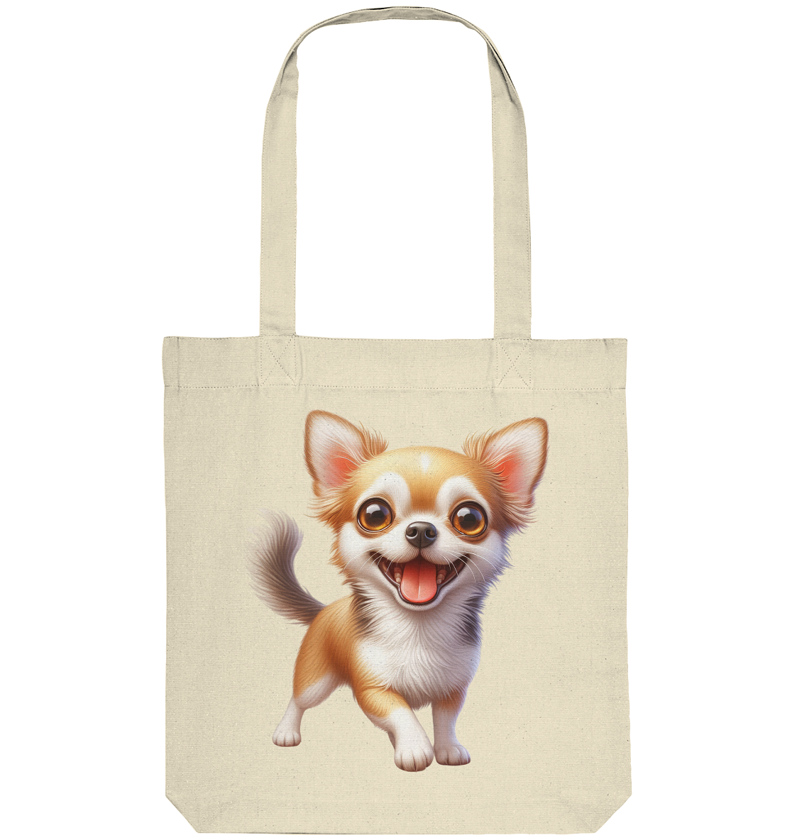 Chihuahua Cartoon - personalisierbar - Organic Tote-Bag