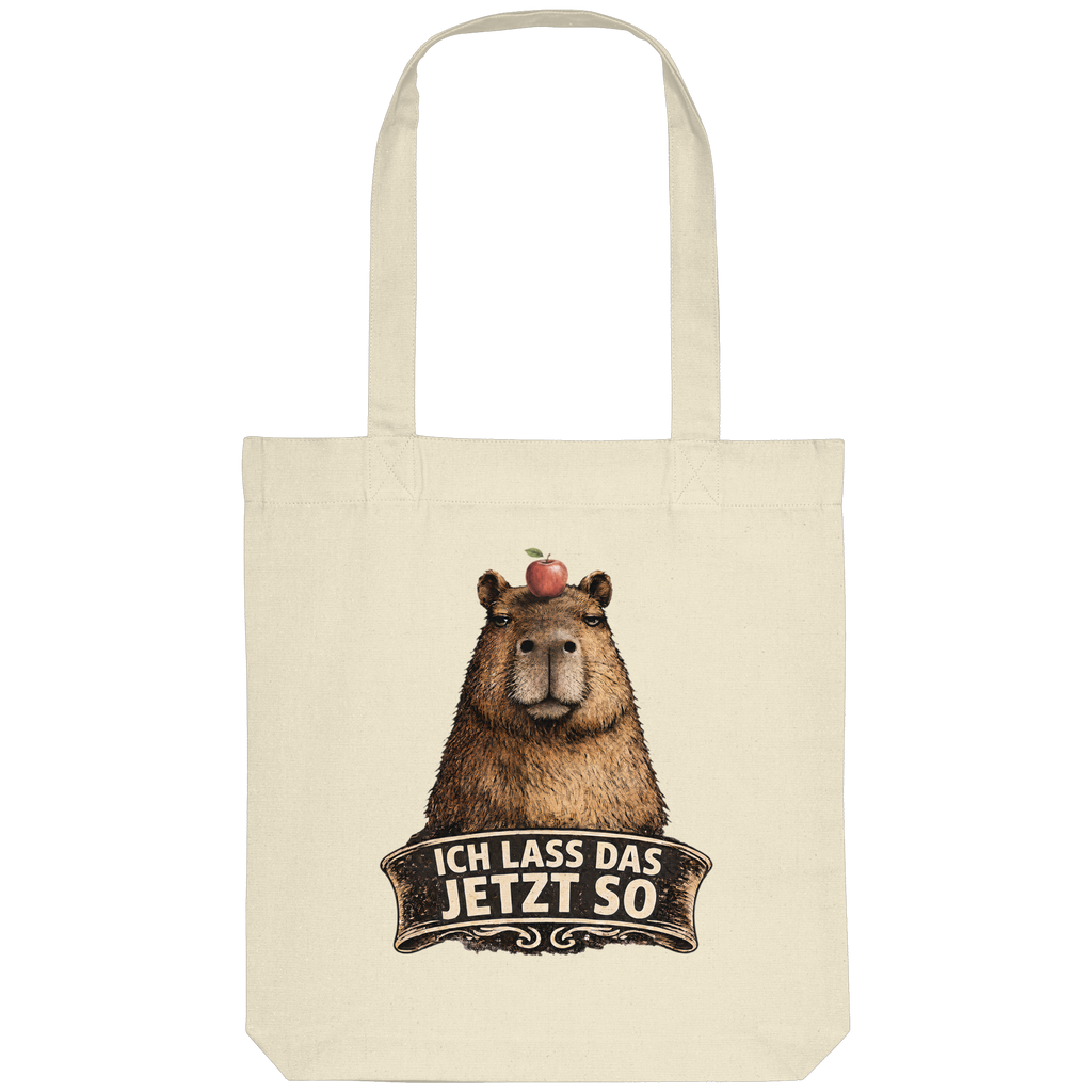 Capybara – "Ich lass das jetzt so" - Organic Tote-Bag