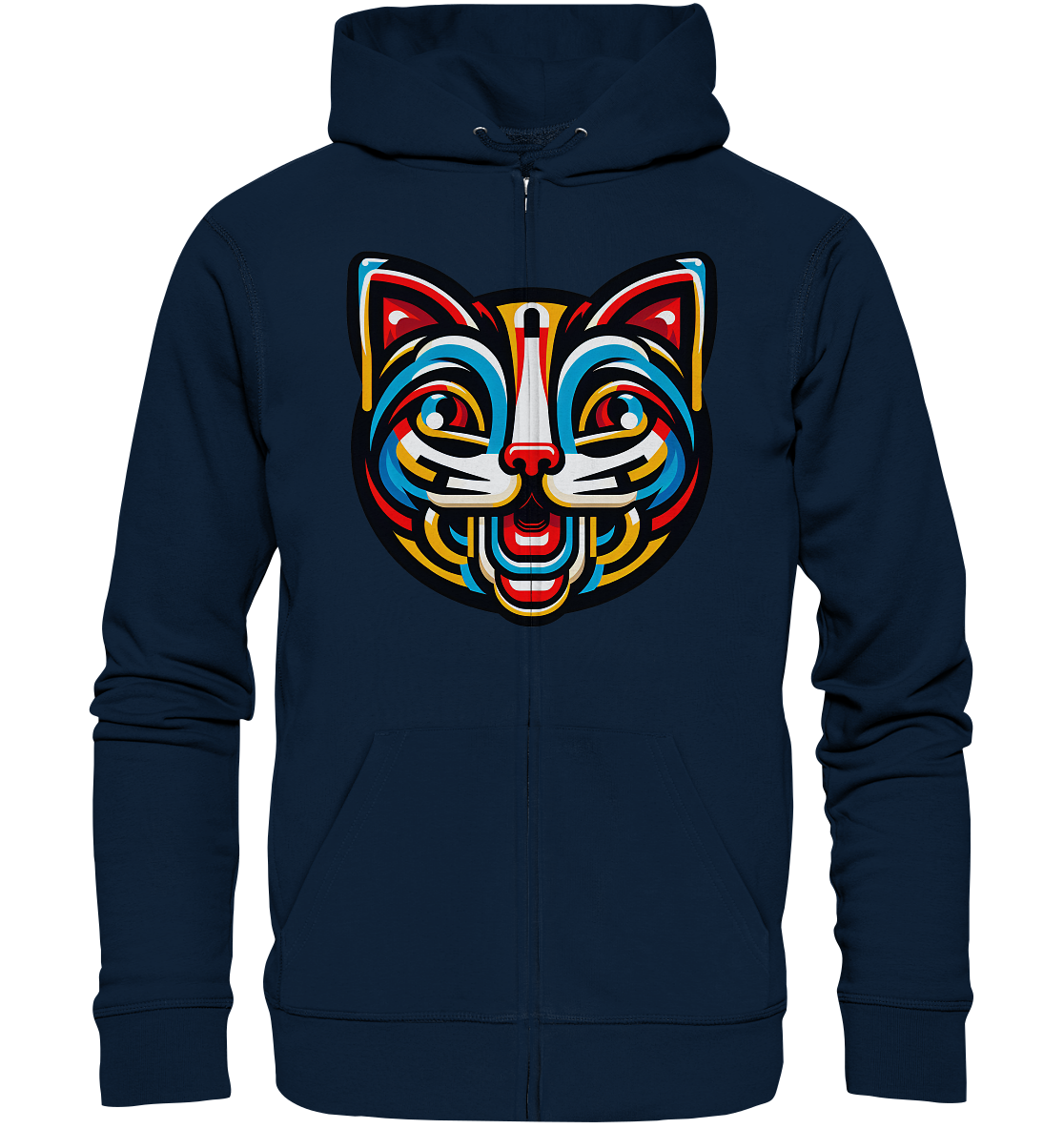 Pop Art Katze  - Organic Zipper
