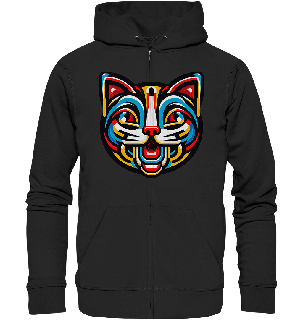 Pop Art Katze  - Organic Zipper