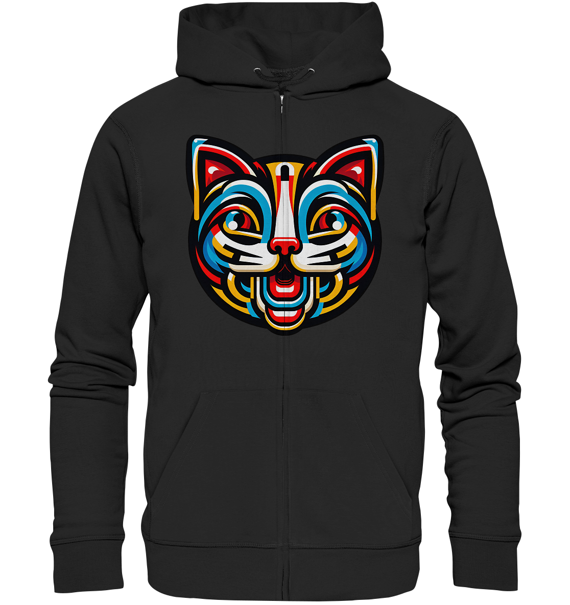 Pop Art Katze  - Organic Zipper