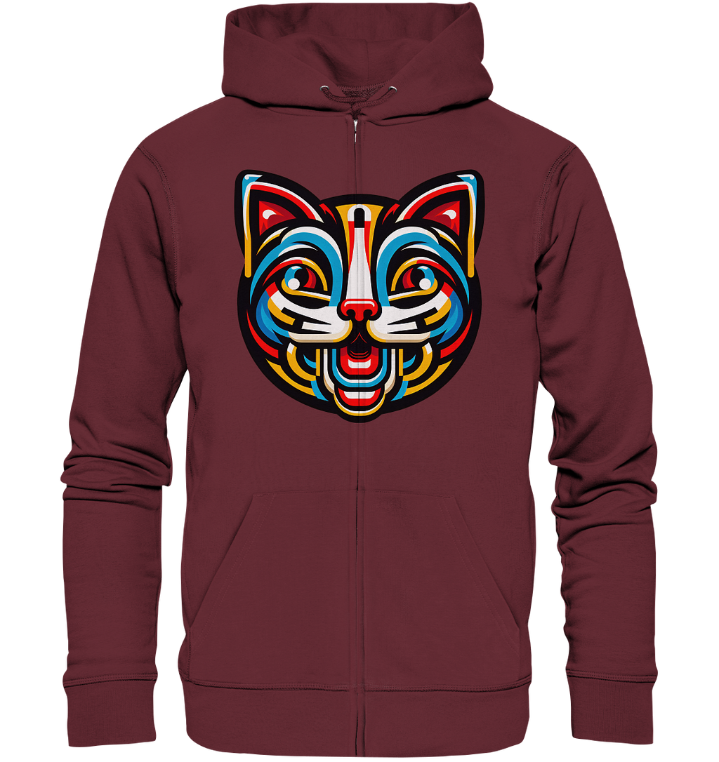 Pop Art Katze  - Organic Zipper