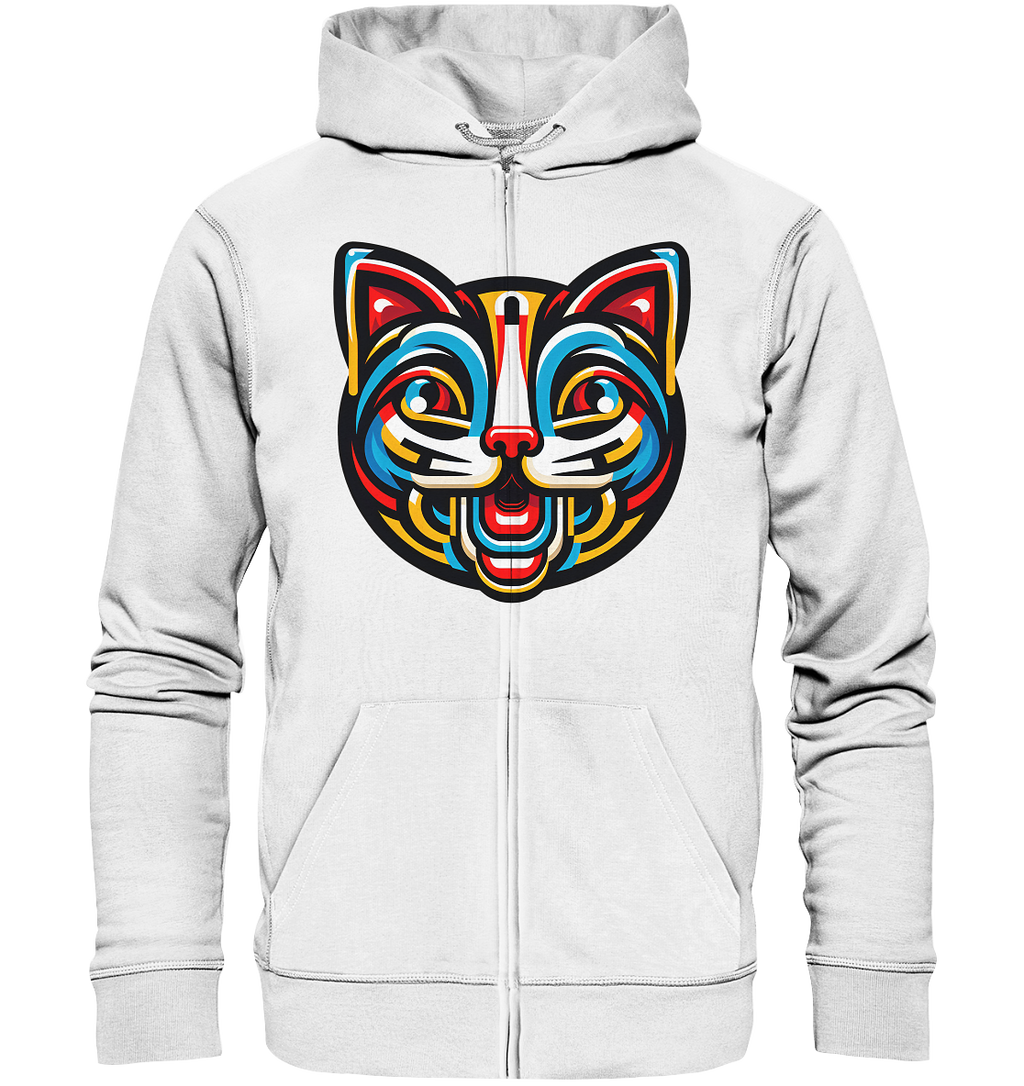 Pop Art Katze  - Organic Zipper
