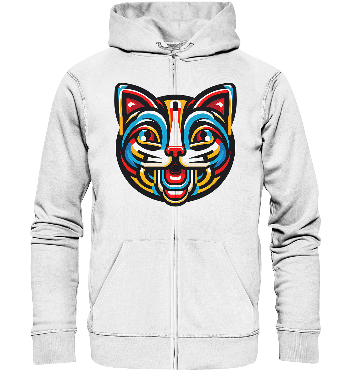 Pop Art Katze  - Organic Zipper