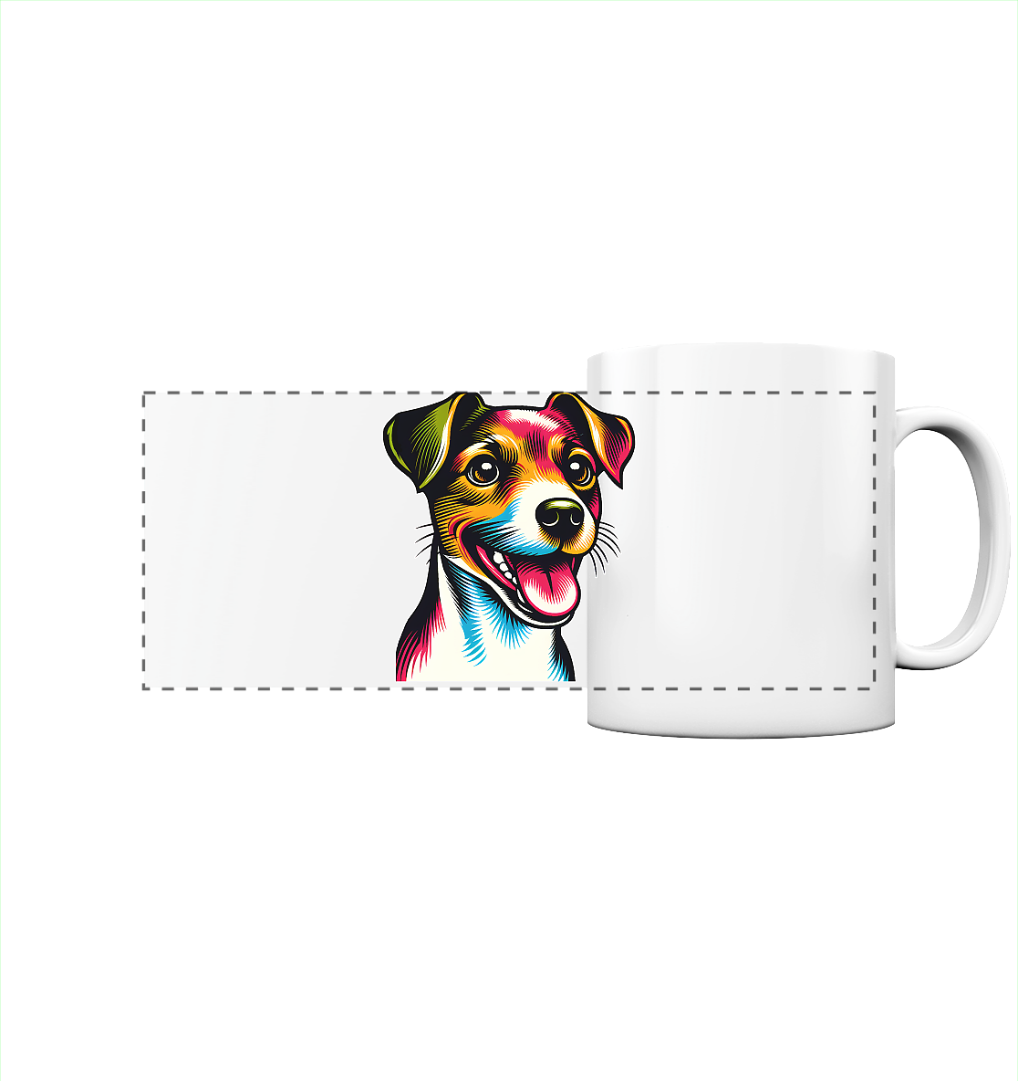 Jack Russell Terrier Pop Art - Panorama Tasse