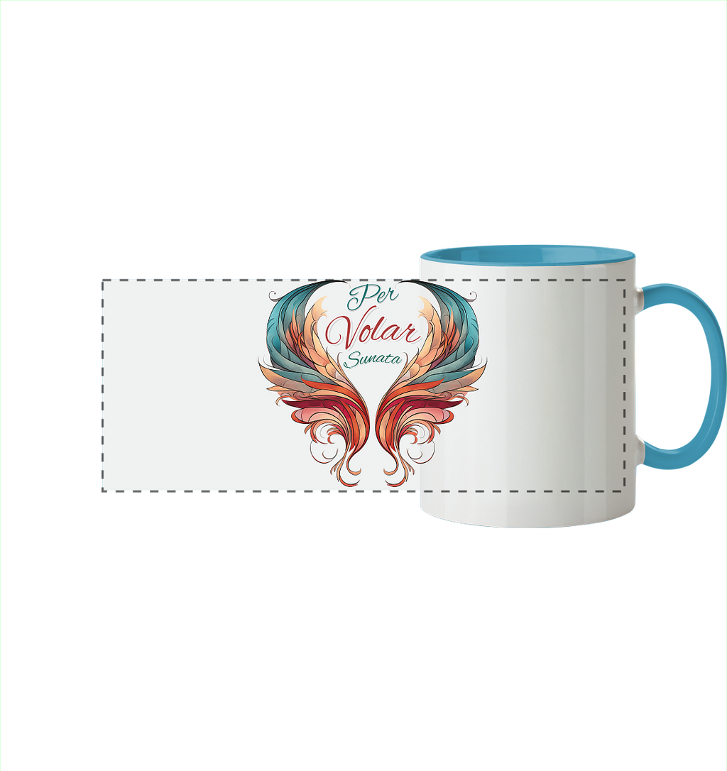 Per Volar Sunata  - Panorama Tasse zweifarbig