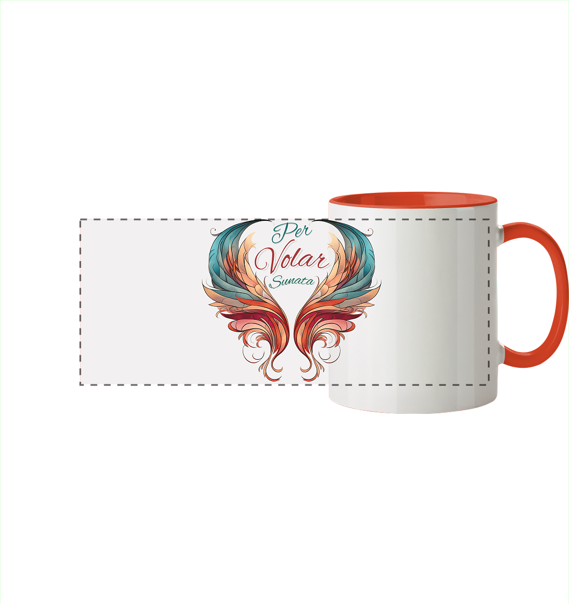 Per Volar Sunata  - Panorama Tasse zweifarbig