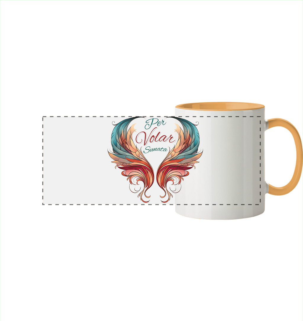 Per Volar Sunata  - Panorama Tasse zweifarbig