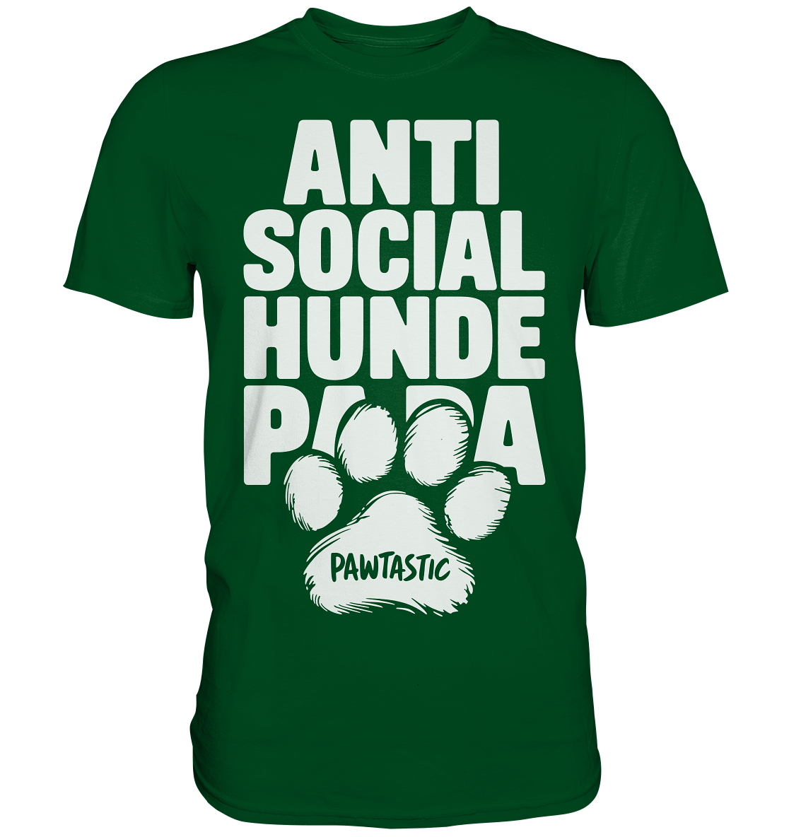 Anti Social Hunde Papa - Premium Shirt