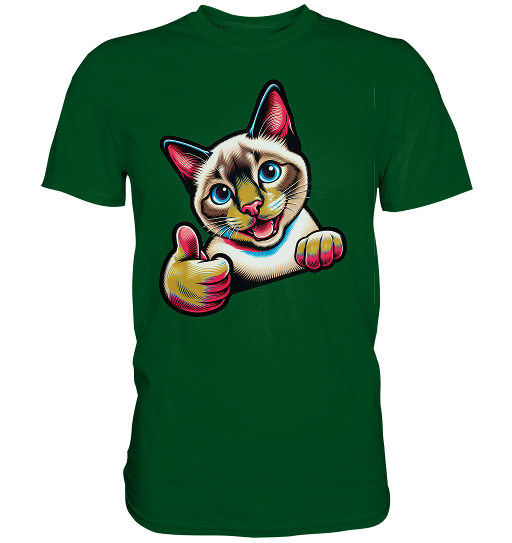 Siamkatze Pop Art - personalisierbar - Premium Shirt