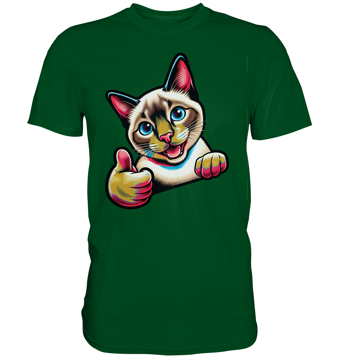 Siamkatze Pop Art - personalisierbar - Premium Shirt