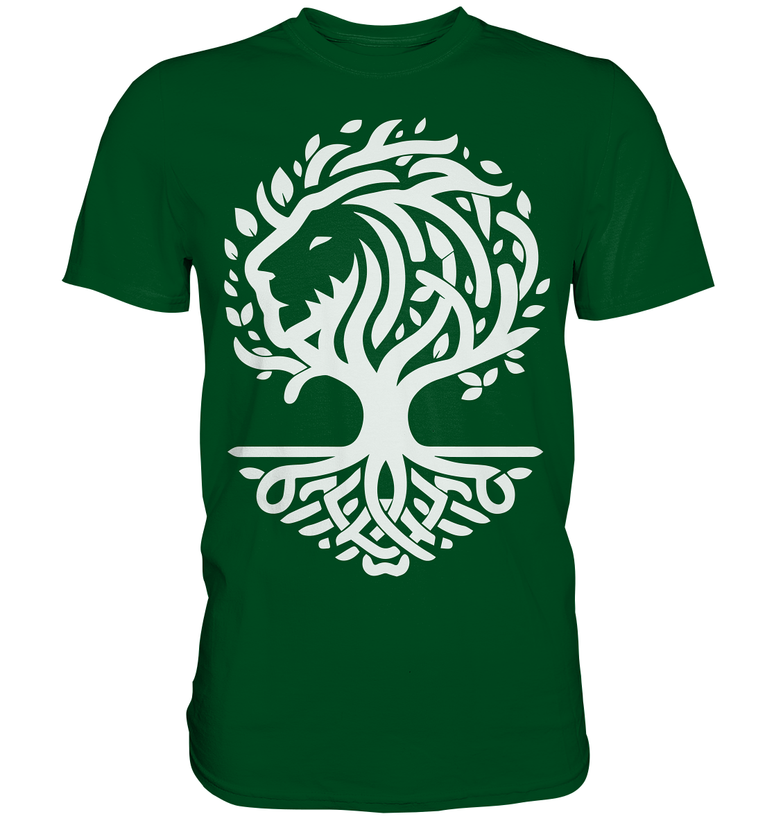 Keltischer Lebensbaum Löwe - Premium Shirt
