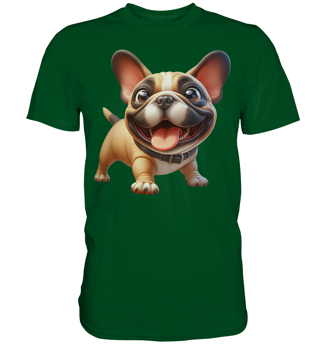 Französische Bulldogge Cartoon personalisierbar - Premium Shirt