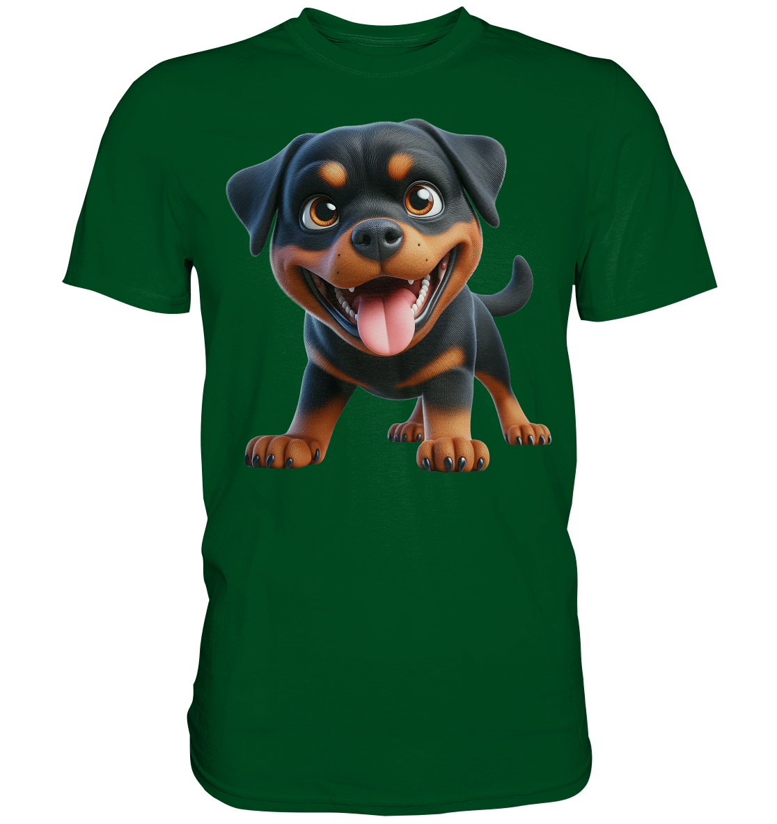 Rottweiler Cartoon Hund - personalisierbar - Premium Shirt