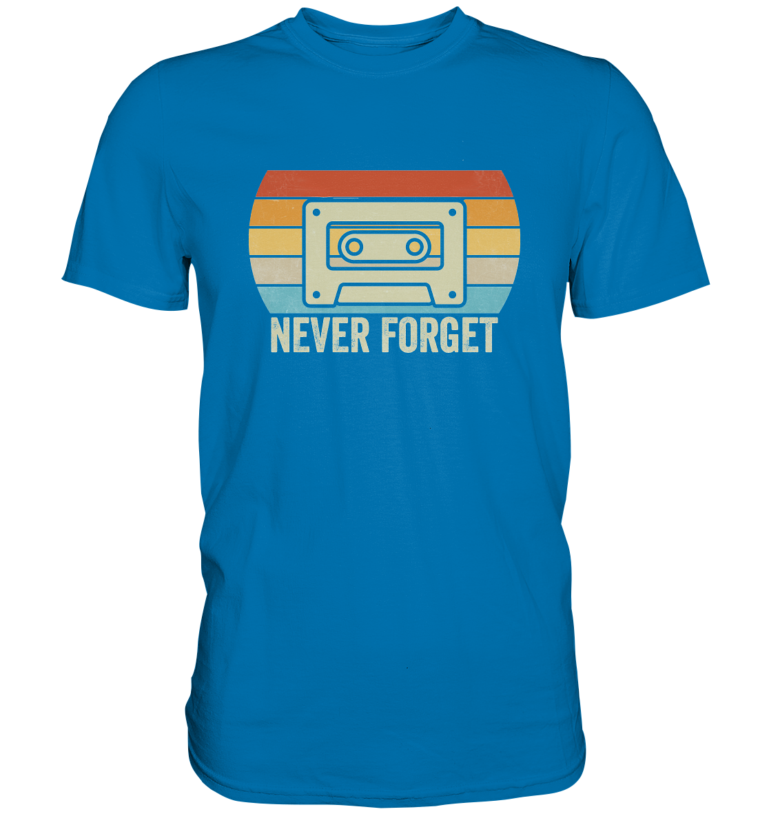 Never Forget Kassette 80's - Premium Shirt