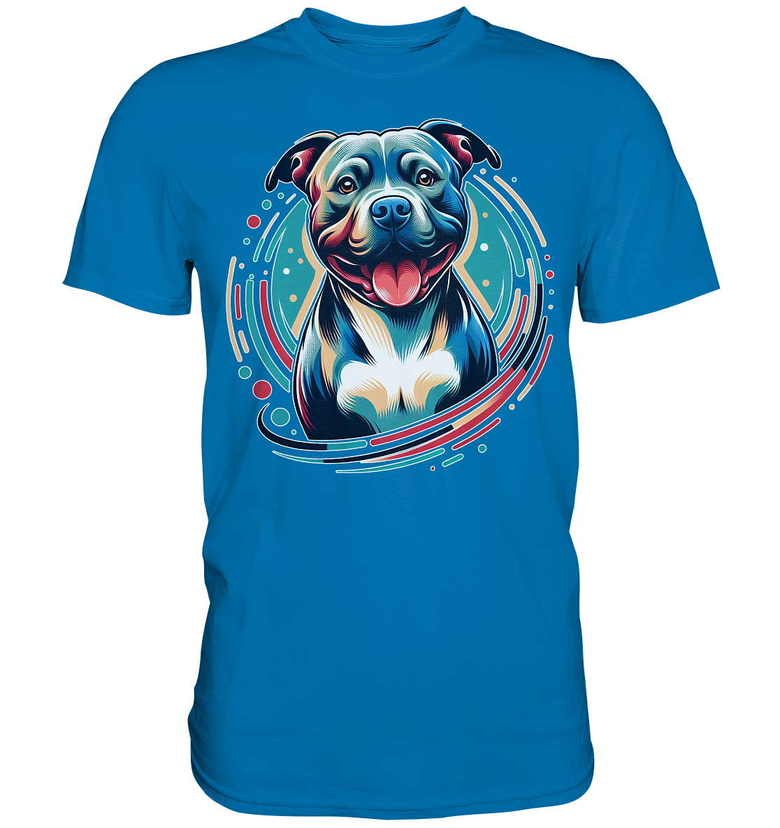 Happy Pittbull / Staffy PopArt - Premium Shirt