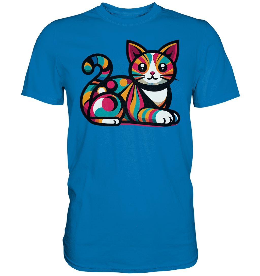 Katze Popart Design - Premium Shirt