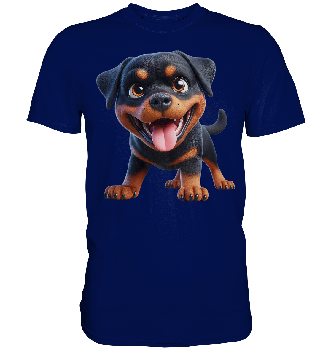 Rottweiler Cartoon Hund - personalisierbar - Premium Shirt