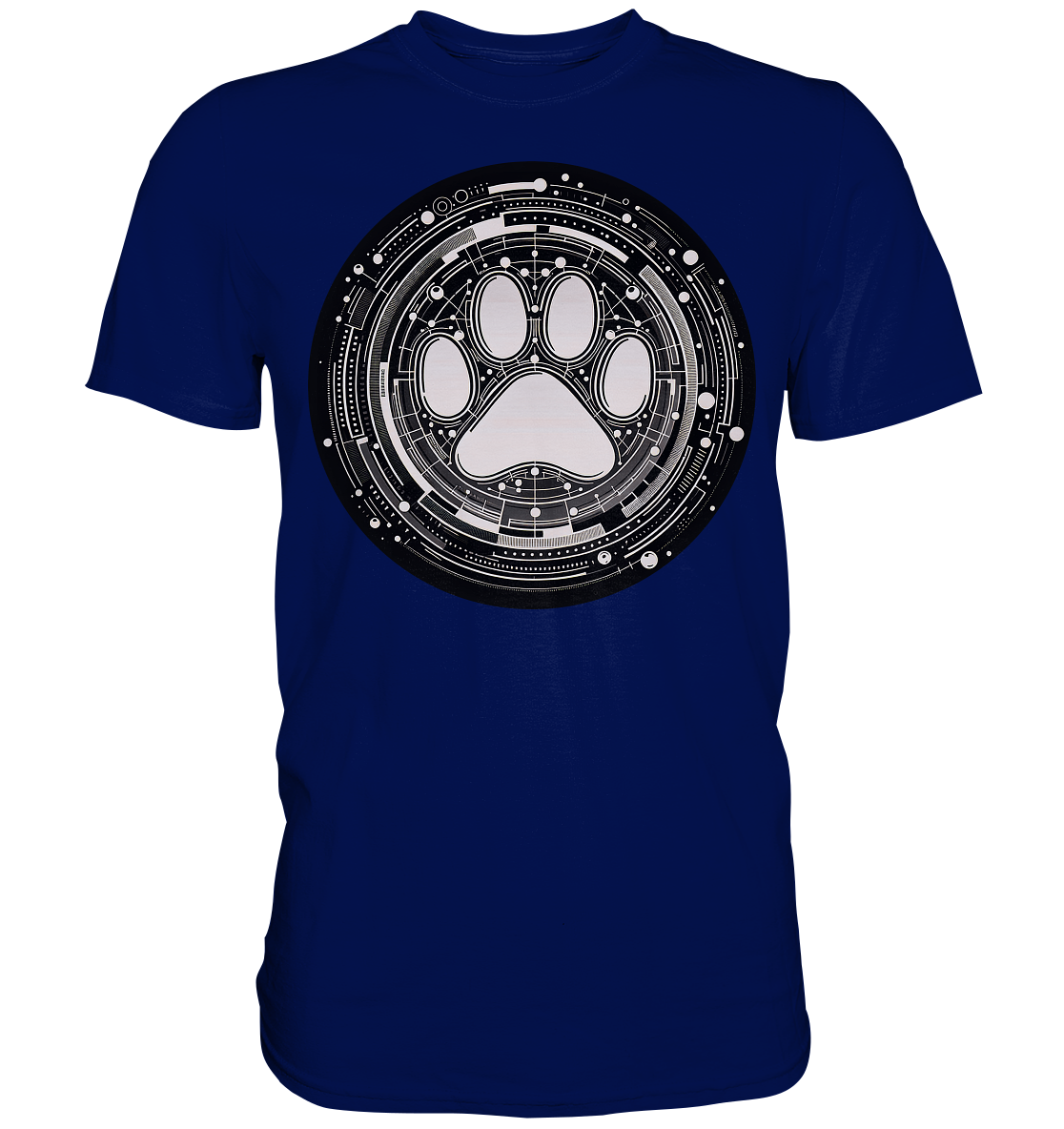 Pfote in Modern Technik design - Premium Shirt
