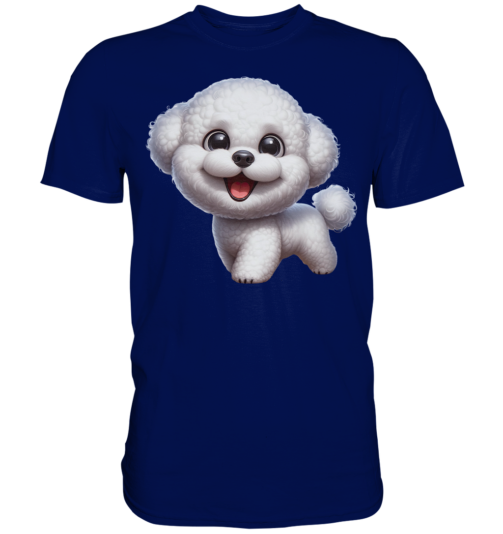 Bichon Frisé Cartoon personalisierbar - Premium Shirt