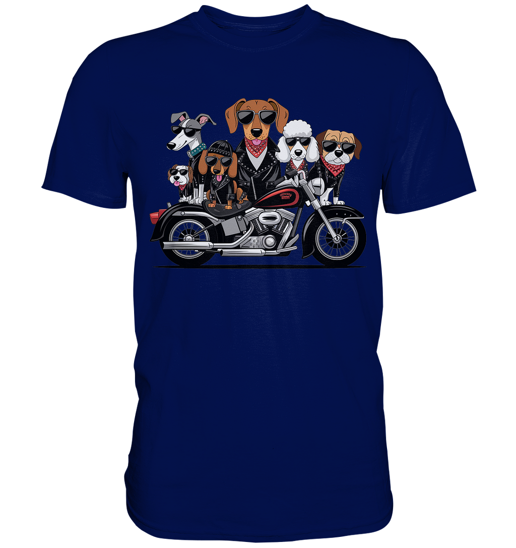 Hunde Biker Gang Fun - Premium Shirt