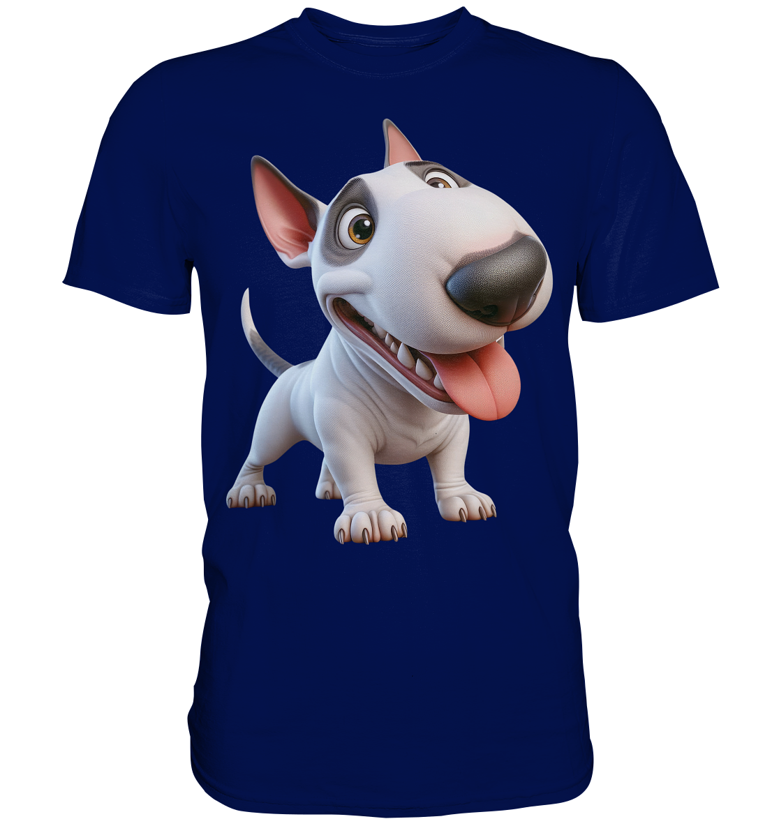 Bullterrier Cartoon personalisierbar - Premium Shirt