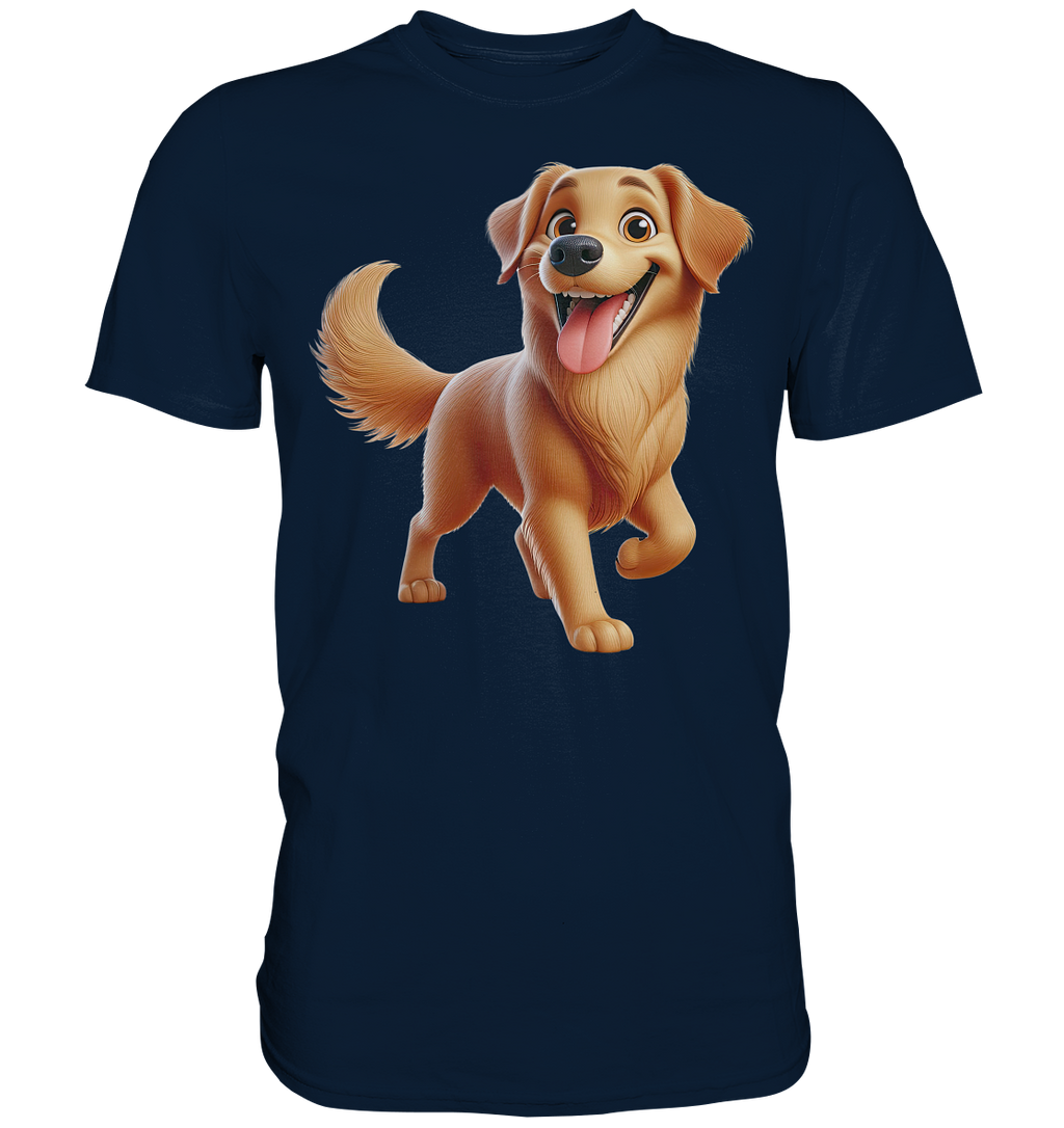 Golden Retriever Comic - personalisierbar - Premium Shirt
