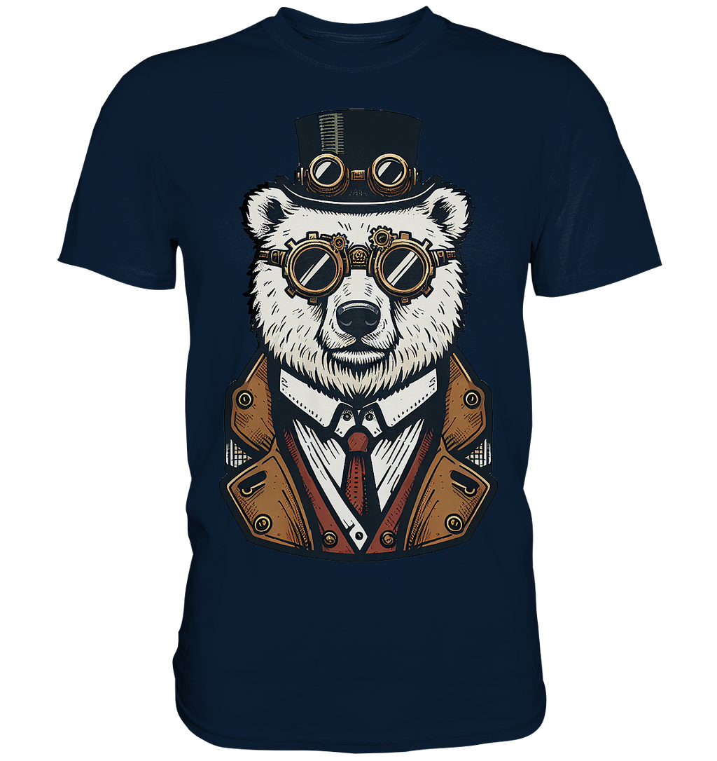 Eisbär Steampunk Polar Bear  - Premium Shirt