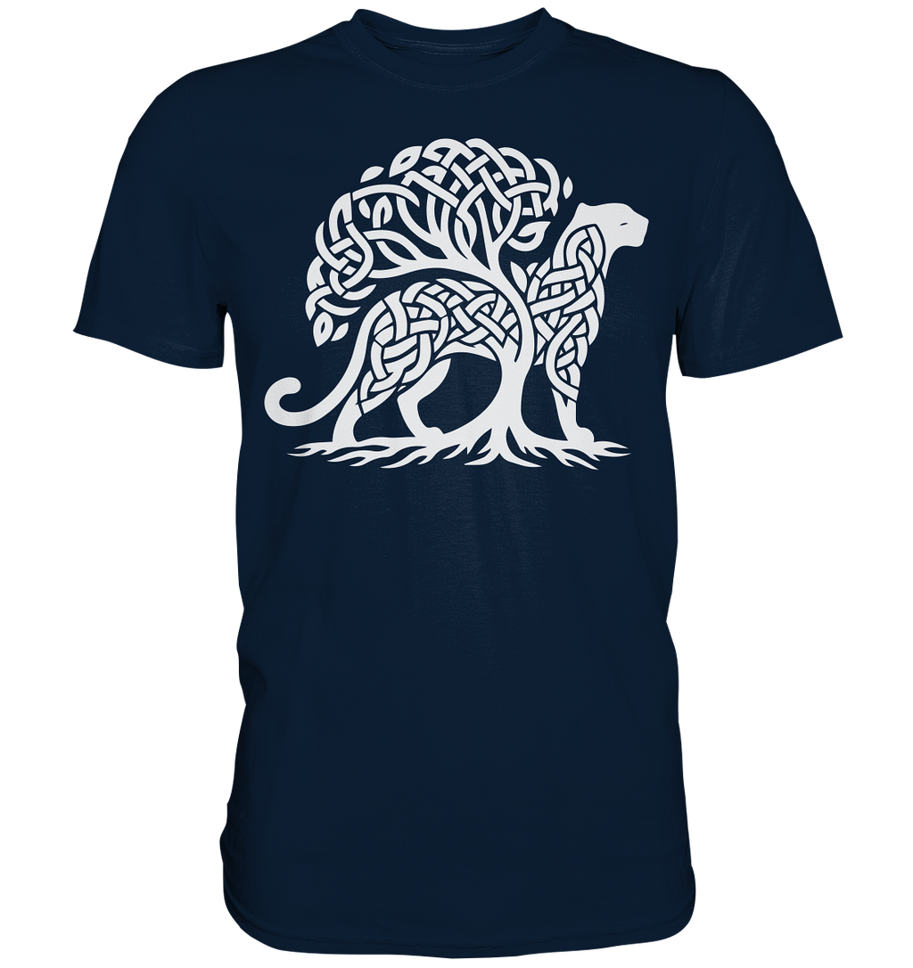 Keltischer Lebensbaum Panther - Premium Shirt