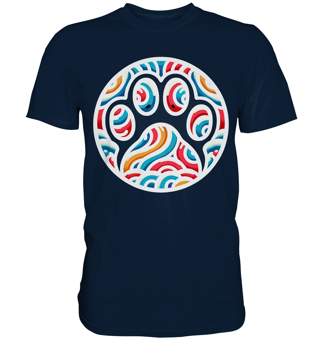 Pfote Pop  Kunst farbenfroh 90er Style  - Premium Shirt