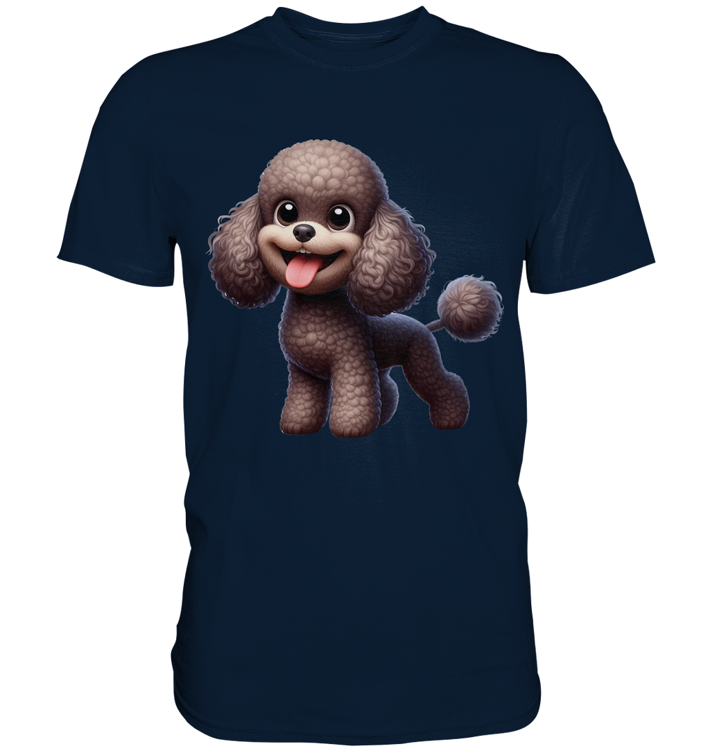 Pudel Comic - personalisierbar - Premium Shirt