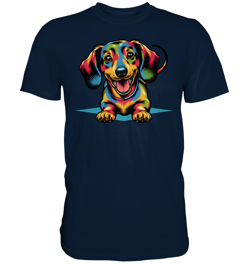 Happy Dackel Pop Art - Premium Shirt