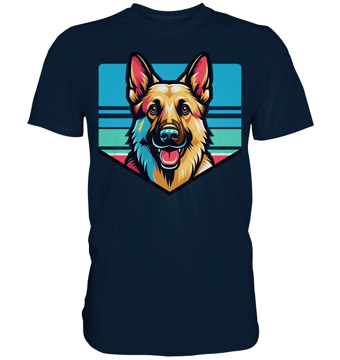 Schäferhund Pop Art - personalisierbar - Premium Shirt