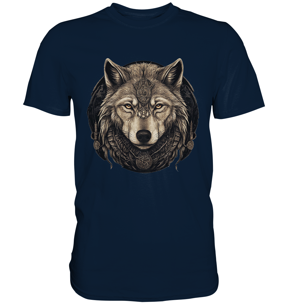 Wolf Fenris Viking Art - Premium Shirt
