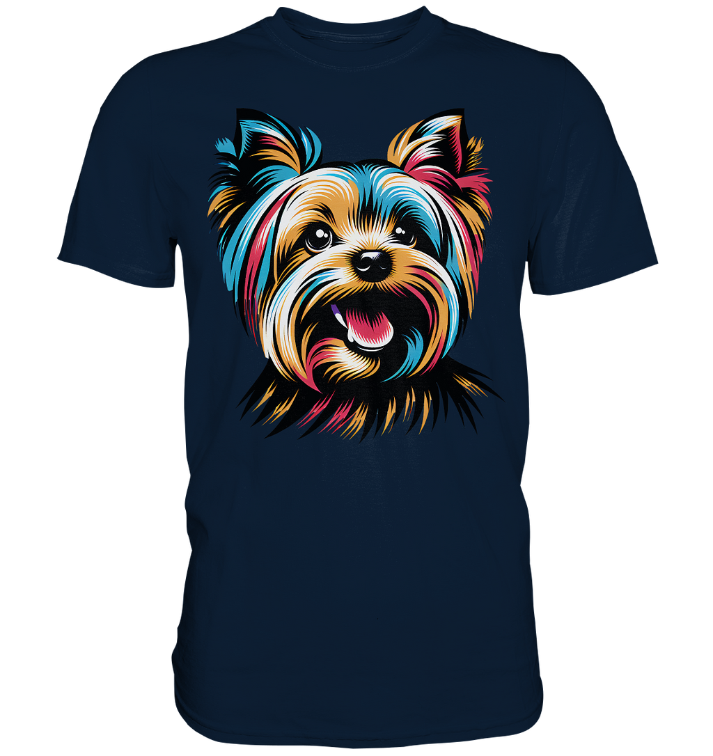 Yorkshire Terrier Pop Art - personalisierbar - Premium Shirt