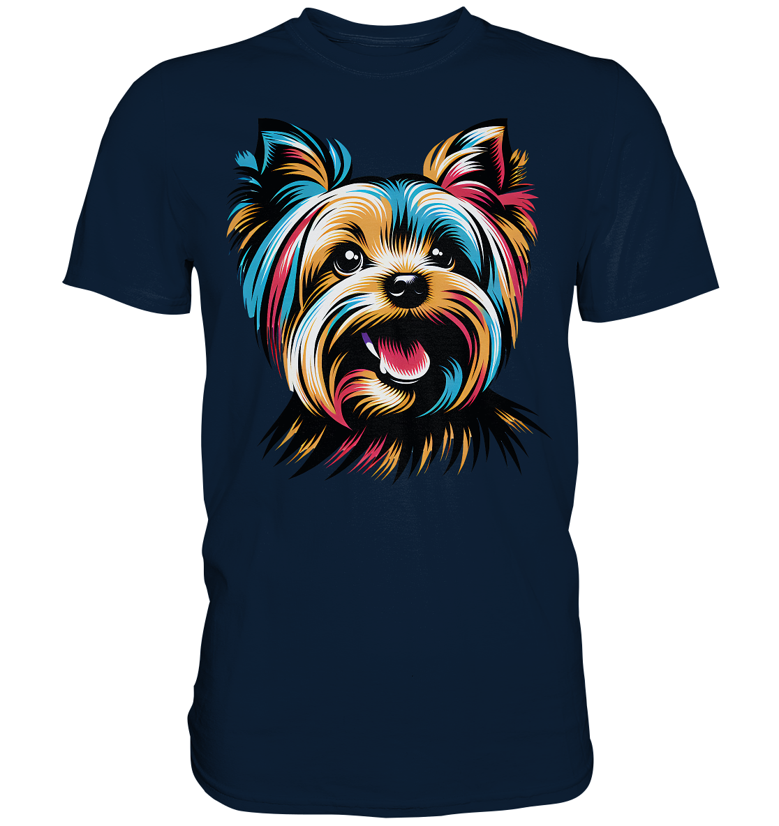 Yorkshire Terrier Pop Art - personalisierbar - Premium Shirt
